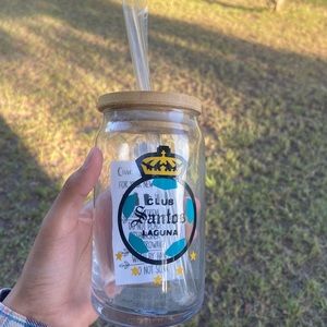 16oz Glass Libbey Cup “Club santos laguna”